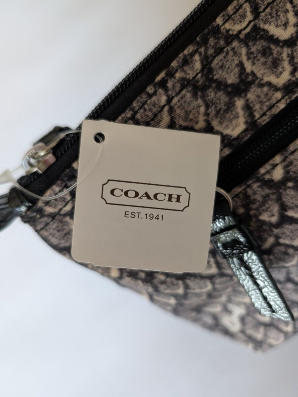 Coach Snake Print Cosmetic Pouch-NWT - Picture 2 of 3